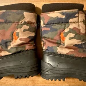 Polo Camo Winter Boots Boys Size 2